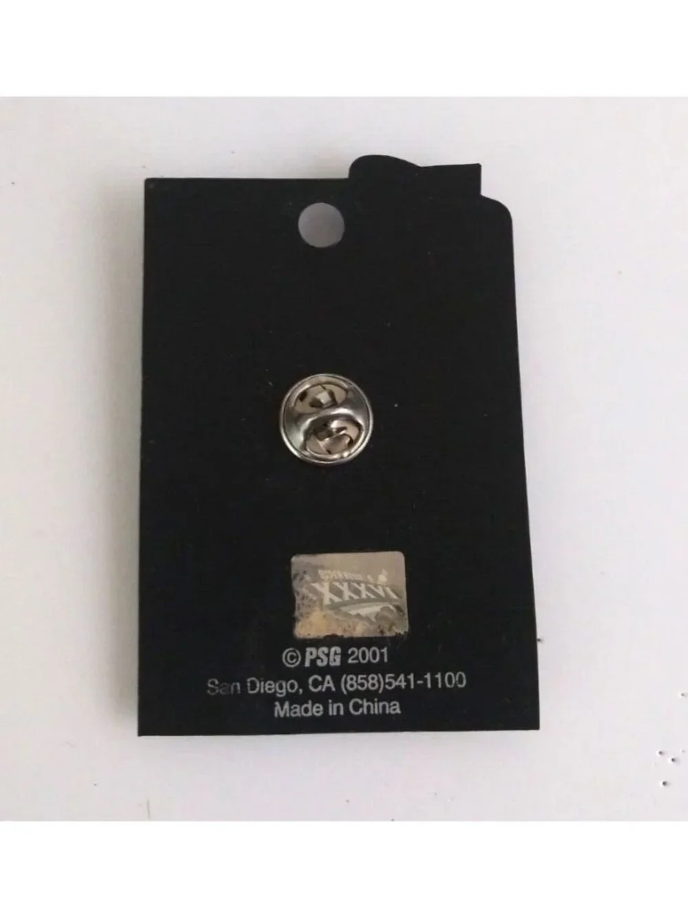 New PSG NFL Super Bowl 2001 New England Patriots Rams Pin XXXVI 36 NFC Champs